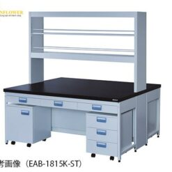 Bàn phòng thí nghiệm có ngăn kéo bánh xe, giá thuốc thử (1800 x 1200 x 800/1900mm) AS ONE 3-4142-02 EAB-1812K-ST