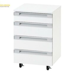 Bàn phòng thí nghiệm di động 4 ngăn kéo AS ONE 3-5838-11 4H