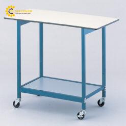 Bàn phòng thí nghiệm (kháng hóa chất, bánh xe φ65mm, 450 x 900 x 783mm) AS ONE 1-7631-04 BT