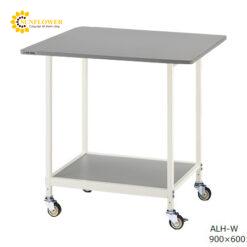 Bàn phòng thí nghiệm (màu trắng, chịu tải, bánh xe φ65mm urethane, 600 x 900 x 800mm) AS ONE 3-6668-03 ALH-W