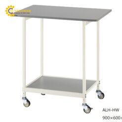 Bàn phòng thí nghiệm (màu trắng, chịu tải, bánh xe φ65mm urethane, 600 x 900 x 850mm) AS ONE 3-6784-03 ALH-HW