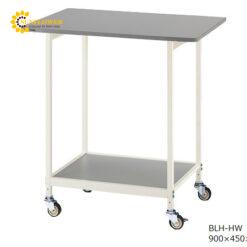 Bàn phòng thí nghiệm (màu trắng, chịu tải, bánh xe φ65mm urethane, 450 x 900 x 850mm) AS ONE 3-6784-04 BLH-HW