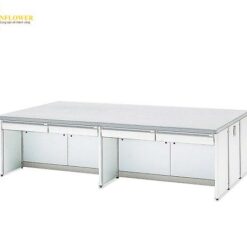 Bàn phòng thí nghiệm trung tâm (3000 x 1200 x 800mm, có ngăn kéo) AS ONE 2-3557-15 HBOA-3012W