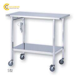 Bàn thí nghiệm di động (thép không gỉ, 1200 x 450 x 800mm) AS ONE 3-5021-01 SW