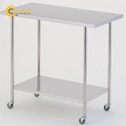 Bàn thí nghiệm di động (thép không gỉ, 900 x 450 x 800mm) AS ONE 1-5922-01 N-900