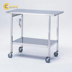 Bàn thí nghiệm di động (thép không gỉ, 900 x 450 x 800mm) AS ONE 3-5020-01 S
