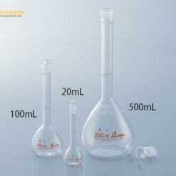 Bình định mức màu trắng 100mL AS ONE 1-8564-06