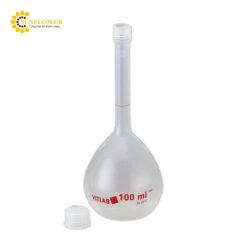 Bình định mức PMP (polymethylpentene) (màu trong suốt, có nắp cắm PP (polypropylene), 100mL) VITLAB 673895
