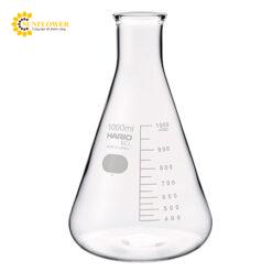 Bình thủy tinh Erelenmeyer 1000mL SIBATA SCIENTIFIC TECHNOLOGY LTD 010530-100051 A, thang đo tiêu chuẩn