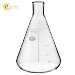 Bình thủy tinh Erelenmeyer 5000mL SIBATA SCIENTIFIC TECHNOLOGY LTD 010530-500051 A, thang đo tiêu chuẩn