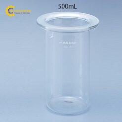 Bình thủy tinh hình trụ Borosilicate glass -1 500mL AS ONE 6-741-09