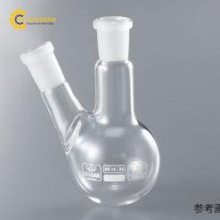 Bình thủy tinh tròn 2 cổ Borosilicate glass 3.3 250mL ISOLAB 030.27.250