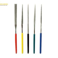 Bộ 5 đầu kim cương mài mòn AS ONE 3-8906-12 (tròn, tam giác, vuông, nửa tròn, phẳng) #240