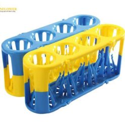 Bộ Adapter đỡ ống (POM (Polyacetal Plastic), màu xanh lam/ xanh vàng, 2 cái) AS ONE 3-8856-02