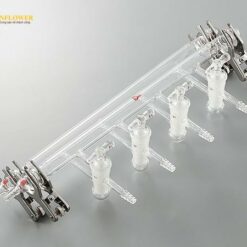 Bộ dụng cụ thủy tinh chân không Manifold thay thế 4 vị trí, có kết nối DLAB (AS ONE 3-6168-02)