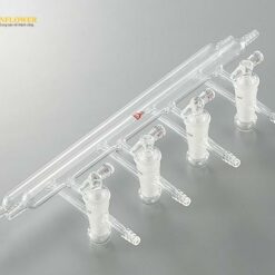 Bộ dụng cụ thủy tinh chân không Manifold thay thế 4 vị trí DLAB (AS ONE 3-6168-01)