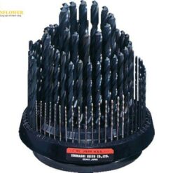 Bộ khoan thẳng (100 cái, Φ1.0 đến Φ10.0mm / 0.1mm pitch, Φ10.5 đến Φ13.0mm / 0.5mm pitch, Φ10.9, Φ11.9, Φ12.9mm) ISHIHASHI SEIKO D100-RS
