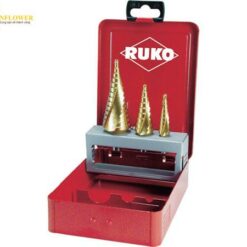 Bộ mũi khoan bước xoắn ốc (2 lưỡi dao, 3pcs, lớp phủ Ti) RUKO 101026T