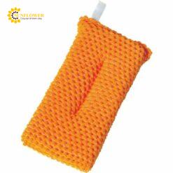 Bọt biển lưới dùng để làm sạch bộ đồ ăn, ly,...(màu cam, 150 x 80 x 25mm) Aisen YK002