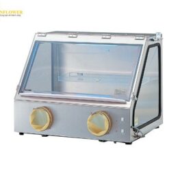 Buồng thao tác găng tay loại lớn (thép không gỉ (SUS304), PC (polycarbonate), 800 x 600 x 620mm) AS ONE 3-4044-11 AS-800S