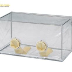 Buồng thao tác găng tay (PVC mềm (nhựa vinyl clorua), Ống thép không gỉ φ13mm (SUS304), 1000 x 500 x 500mm) AS ONE 1-4486-01 GBB-01