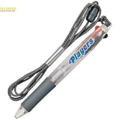 Bút bi 2 màu đen/ đỏ (có dây, 0.7mm) Mitsubishi Pencil SE382.T