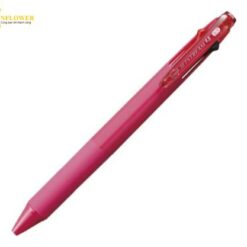 Bút bi Jet Stream màu hồng (0,7mm, 4 màu mực Đen/ Đỏ/ Xanh dương/ Xanh lục) Mitsubishi Pencil SXE4-500-07.66