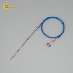 Cảm biến cặp nhiệt điện lớp K có vỏ bọc (0 - + 750oC, φ3.2 x 300mm) AS ONE 1-6537-10 TKdim.3.2xL300