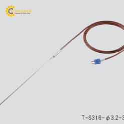 Cảm biến cặp nhiệt điện vỏ bọc T (thép không gỉ (SUS316)) (φ1.0 x 500mm, 250oC) AS ONE 3-5598-02 T-S316-dim.1.0-500