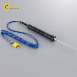 Cảm biến đo nhiệt độ (loại K dạng đâm xuyên, -50 đến + 500oC, φ5 x 100mm) AS ONE 3-6285-01 XB-502A-M22