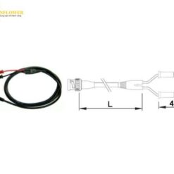 Cáp đồng trục (RG -58/U 50 Ω, P-411, 1000 mm) Teishin Electric CCA-104-010
