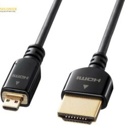 Cáp Micro HDMI tốc độ cao có Ethernet 1m SANWA SUPPLY KM-HD23-10K
