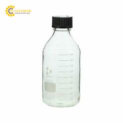 Chai có nắp vặn tròn Màu trắng với nắp đen 1000mL SCHOTT DURAN 017200-10002 A