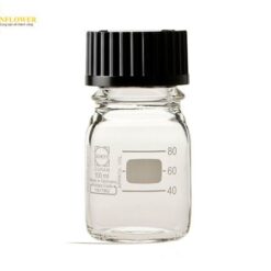 Chai có nắp vặn tròn Màu trắng với nắp đen 100mL SCHOTT DURAN 017200-1002 A