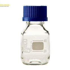 Chai có nắp vặn tròn Màu trắng với nắp xanh 50mL SCHOTT DURAN 017200-50 A