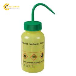 Chai làm sạch miệng rộng (loại che chắn ánh sáng, không có bộ lọc, metanol, 500mL) Burkle 0310-3052