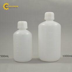 Chai miệng hẹp có nắp trong 1L AS ONE 1-4657-06