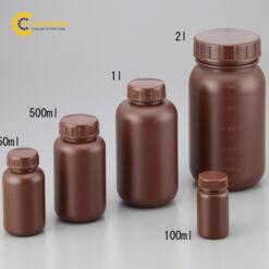 Chai miệng rộng 100mL NIKKO COMPANY (HDPE, Bóng) AS ONE Order No. 2-5077-01