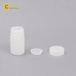 Chai miệng rộng có nắp trong 50mL AS ONE 1-4658-62, đóng gói 100 chiếc/ hộp