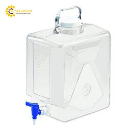 Chai Nalgene polycarbonate (20L, vuông, có vòi khóa, trong suốt) Nalgene 2322-0050