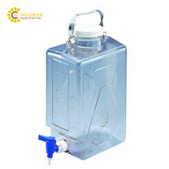Chai Nalgene polycarbonate (9L, vuông, có vòi, trong suốt) Nalgene 2322-0020