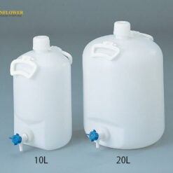 Chai PE 10L miệng hẹp có khóa vòi AS ONE 4-5333-01