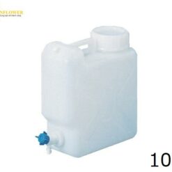 Chai PE phẳng có khóa vòi 10L AS ONE 4-5335-01