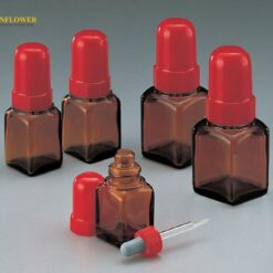 Chai pipet (Thủy tinh vuông) 10mL màu nâu Maruemu Corporation 0810-06