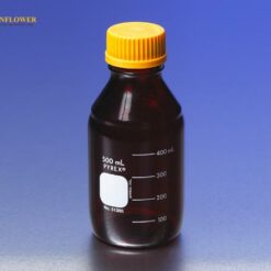 Chai thủy tinh (25mL, màu che chắn ánh sáng, nắp cam) Corning PYREX 51395-25