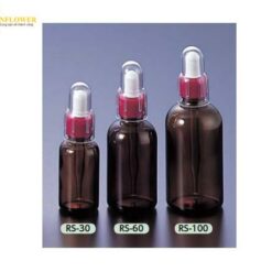 Chai thủy tinh nhỏ giọt (tròn) màu nâu 100mL Maruemu Corporation RS-100