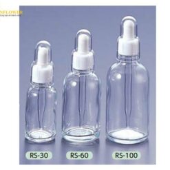 Chai thủy tinh nhỏ giọt (tròn) trong suốt 60mL Maruemu Corporation RS-60