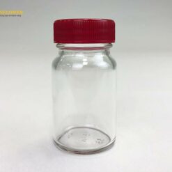 Chai thủy tinh tiêu chuẩn (50mL, miệng rộng, màu trong suốt) AS ONE 5-130-04 No.5