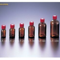 Chai tiêu chuẩn miệng hẹp màu hổ phách 100mL 100 chiếc Maruemu Corporation LT-100