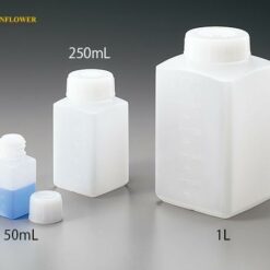 Chai vuông 100mL AS ONE 5-003-52, đóng gói 100 chiếc/ hộp